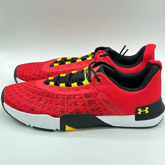 Men’s Under Armour TriBase Reign 5 3026909-600 University of Maryland  Size 11