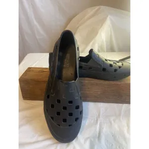 Men's Vans Trek Slip-On Black Plastic Shoes-Size‎ 9-The Activewear/Water Shoe