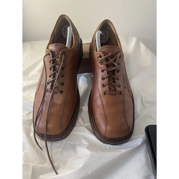 Mephisto Able Air Relax Goodyear Brown Welt Derby Lace-Up Leather Shoe- Size 10