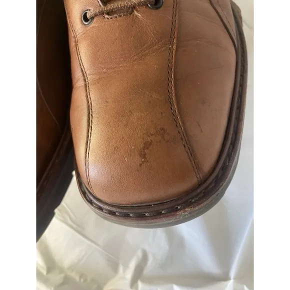 Mephisto Able Air Relax Goodyear Brown Welt Derby Lace-Up Leather Shoe- Size 10