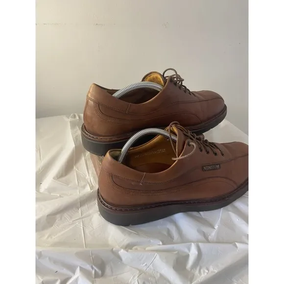 Mephisto Able Air Relax Goodyear Brown Welt Derby Lace-Up Leather Shoe- Size 10
