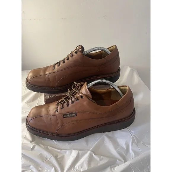 Mephisto Able Air Relax Goodyear Brown Welt Derby Lace-Up Leather Shoe- Size 10