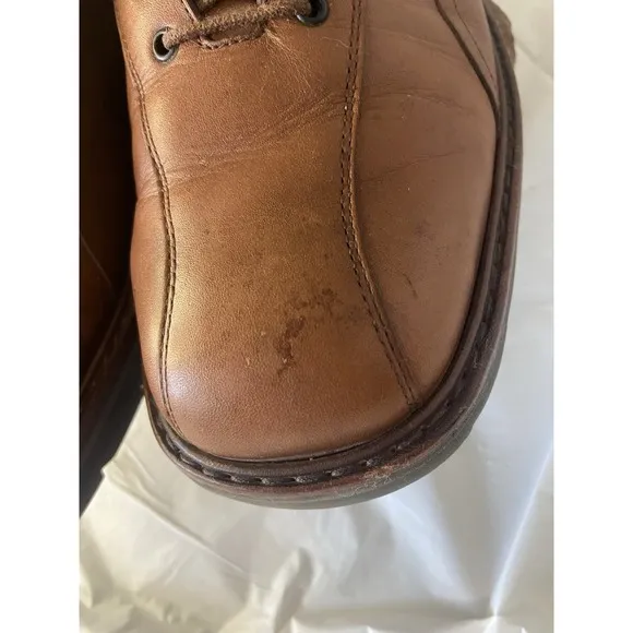 Mephisto Able Air Relax Goodyear Brown Welt Derby Lace-Up Leather Shoe- Size 10