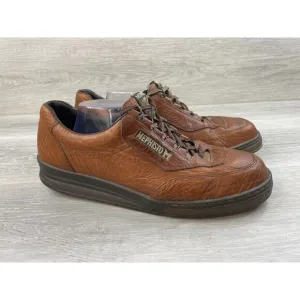 Mephisto Match Men's 12 Brown Grain Leather Lace Up Casual Oxford Dress Shoes