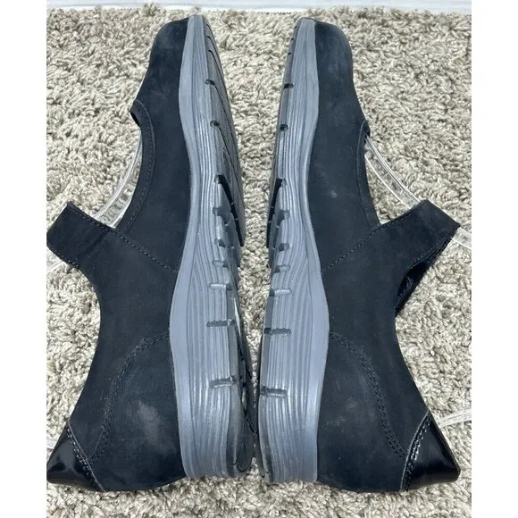 Mephisto Yelina Mary Jane Runoff Air Jet System Womens 7.5 Black Leather Shoes