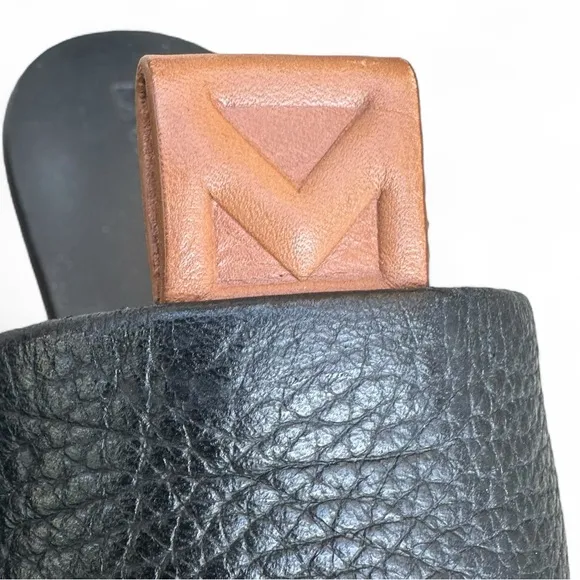 Mercedes Castillo Teah Black Leather Mules Shoes LugSole Minimalist Quiet Luxury