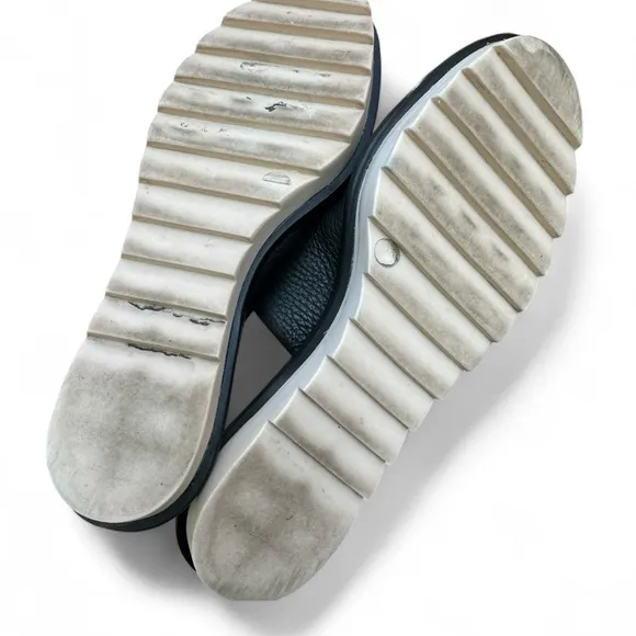 Mercedes Castillo Teah Black Leather Mules Shoes LugSole Minimalist Quiet Luxury