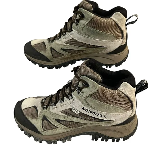 Merrell Athletic Shoes Brown and Black with High-Top Design