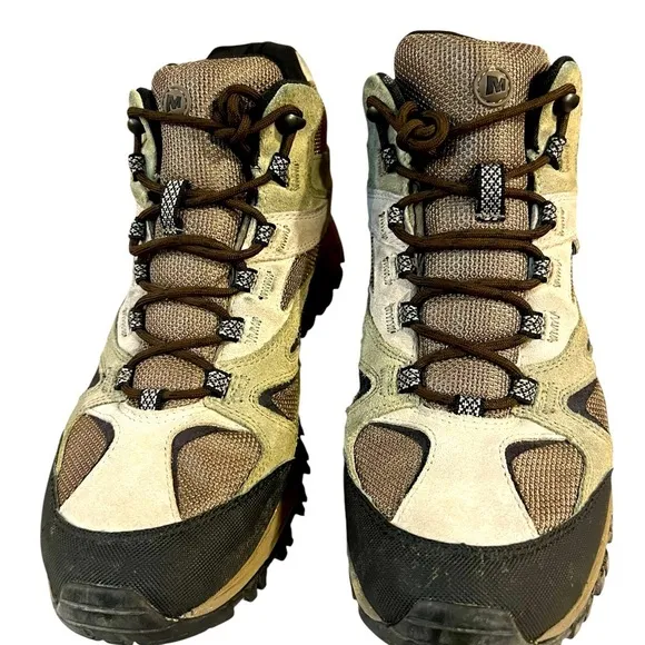 Merrell Athletic Shoes Brown and Black with High-Top Design