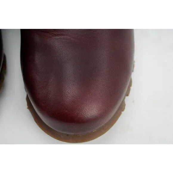 Merrell Cinnamon Smooth Leather Wedge Ankle Booties Women's Sz 7 Shoes