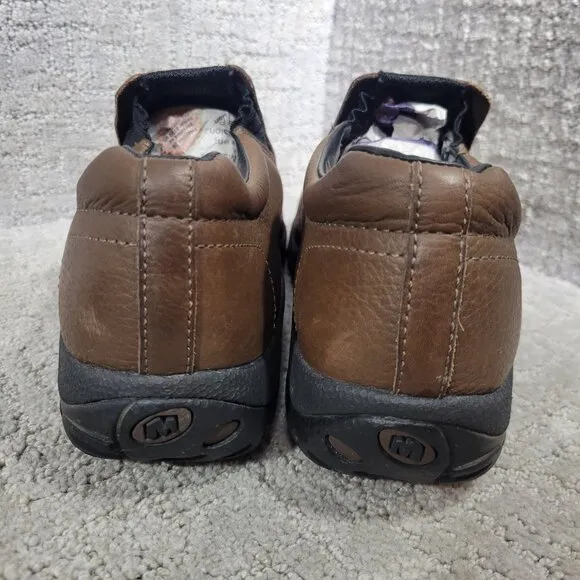 Merrell Jungle Moc Men’s Size 12 US Brown Leather Slip On Loafer Shoes J63883