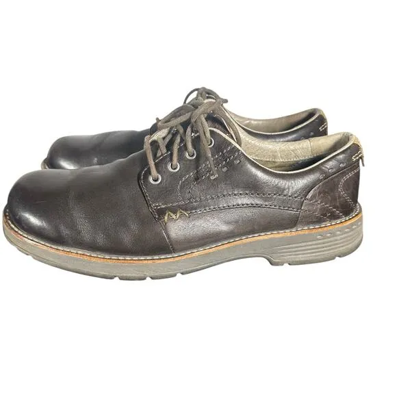 MERRELL REALM MEN’S EXPRESSO LEATHER LACE UP OXFORD DRESS SHOES SIZE 10