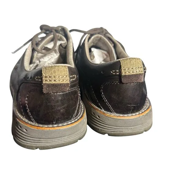 MERRELL REALM MEN’S EXPRESSO LEATHER LACE UP OXFORD DRESS SHOES SIZE 10