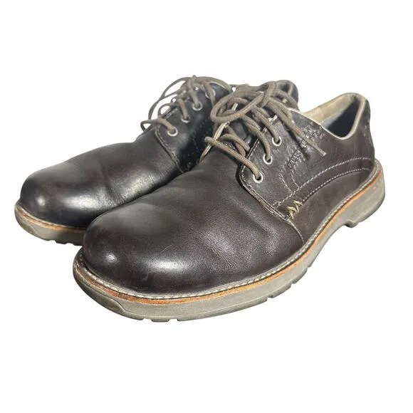 MERRELL REALM MEN’S EXPRESSO LEATHER LACE UP OXFORD DRESS SHOES SIZE 10