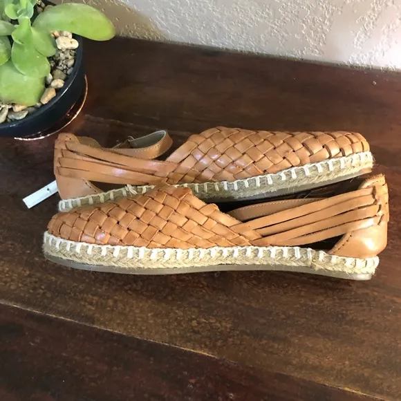 Mexican Woven Leather Huaraches NWOB!
