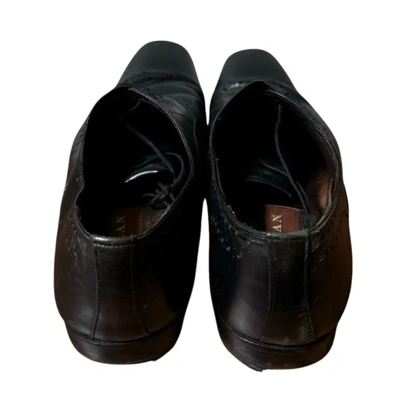 Mezlan Black Leather Luxury Lace Up Dress Shoes Oxfords Mens Size 8.5