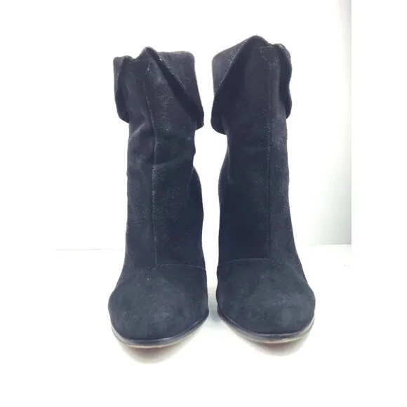 Michael Kors Black suede heeled boots -‎ Size 7.5