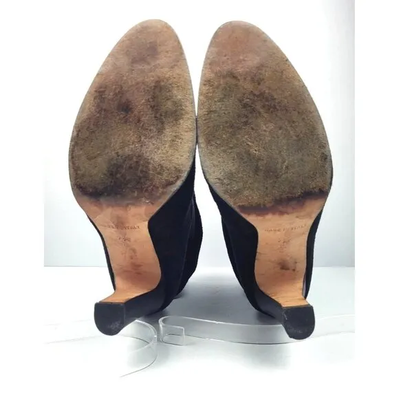 Michael Kors Black suede heeled boots -‎ Size 7.5