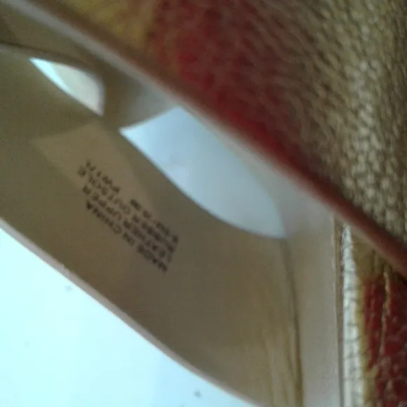 Michael Kors  gold espadrilles wedges sandals