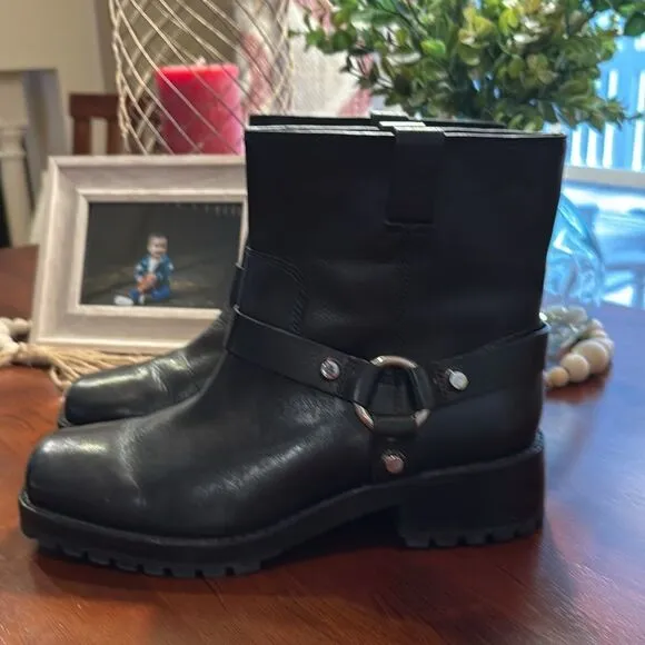 Michael Kors Leather Moto Boots - 38.5 - Excellent Condition