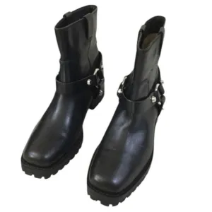 Michael Kors Leather Moto Boots - 38.5 - Excellent Condition