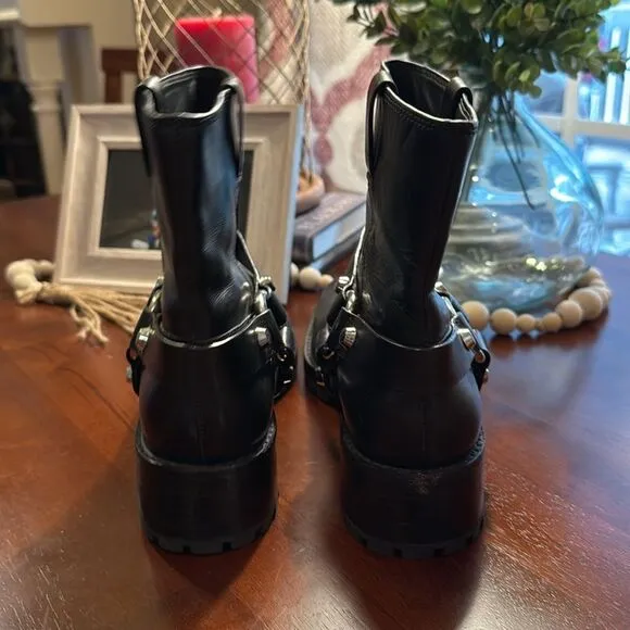 Michael Kors Leather Moto Boots - 38.5 - Excellent Condition