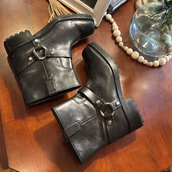 Michael Kors Leather Moto Boots - 38.5 - Excellent Condition