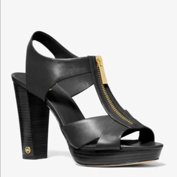 MICHAEL KORS LIESEL LOCK PLATFORM Black Sa…