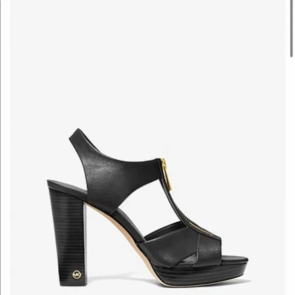 MICHAEL KORS LIESEL LOCK PLATFORM Black Sa…