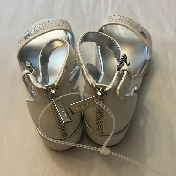 MICHAEL Michael Kors Girls' Richie Olivia Platform Sandals In White Sunset