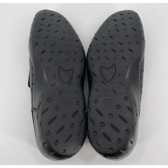 Michael Toschi Mach 8284 Leather Driving Shoes Mens 9 No Insoles Black Italy