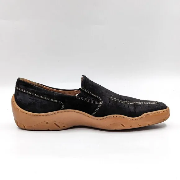 Michael Toschi Men Antibac CIS Comfortable Cusion Black Leather Loafers Sz 12M