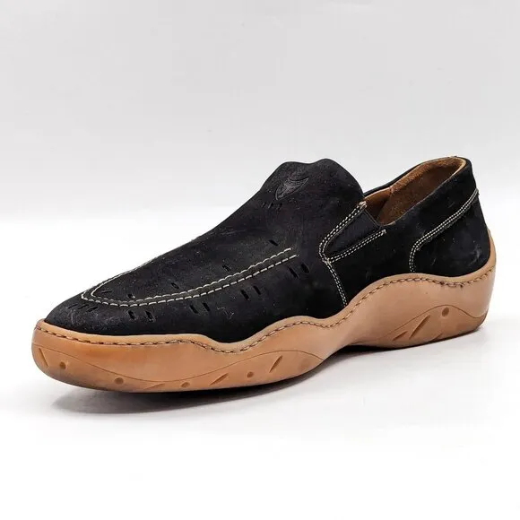 Michael Toschi Men Antibac CIS Comfortable Cusion Black Leather Loafers Sz 12M