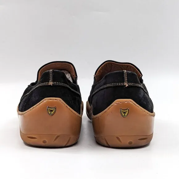Michael Toschi Men Antibac CIS Comfortable Cusion Black Leather Loafers Sz 12M