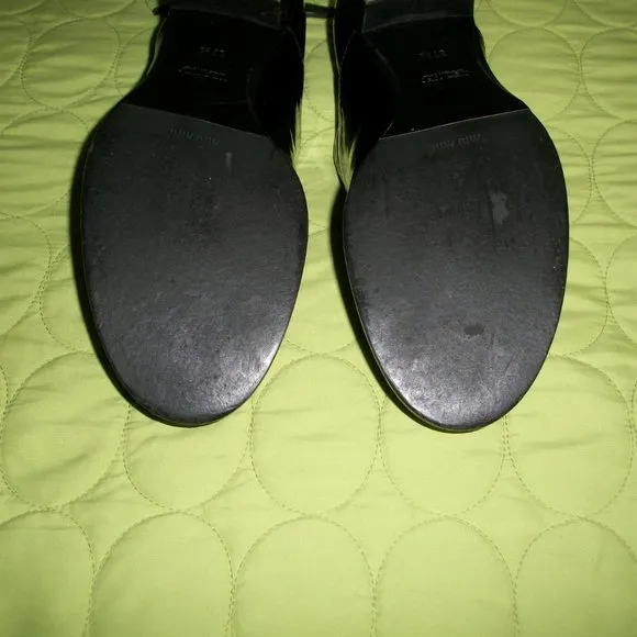 Miu Miu Black Patent Leather Shoes