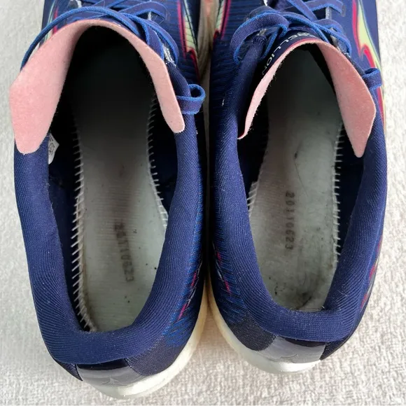 Mizuno Mens 12 Wave Rebellion Running Shoes Princess Blue Paradise Pink PR1A