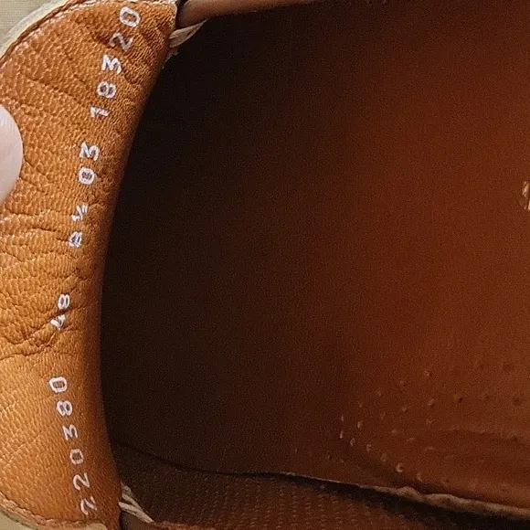 MORESCHI Made In ITALY Tan And Brown Leather Driving Shoe Men 8.5