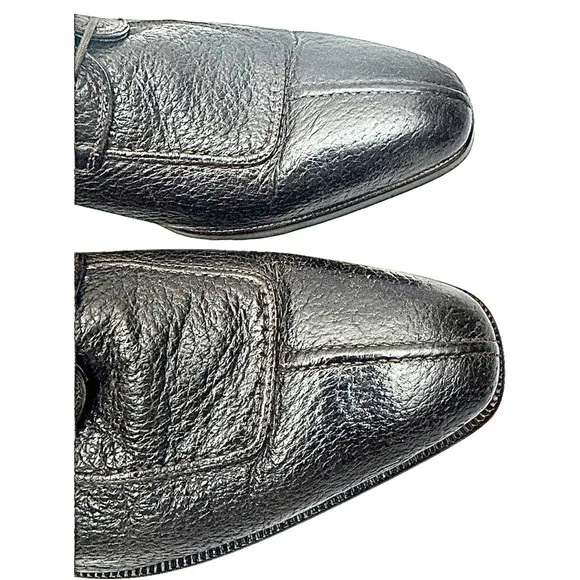 Moreschi Mens Brown Exotic Peccary Skin Split Toe Dress Shoes Size 10 Medium EUC