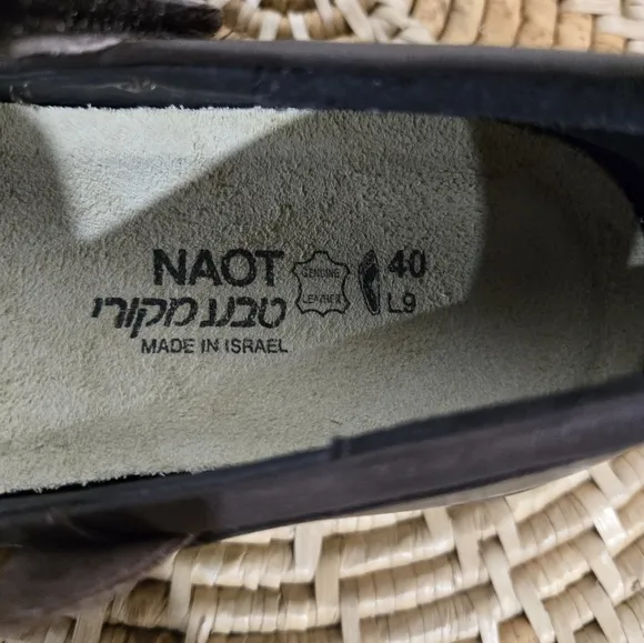 Naot Kirei Brown Leather Chunky Mary Jane Flats 9