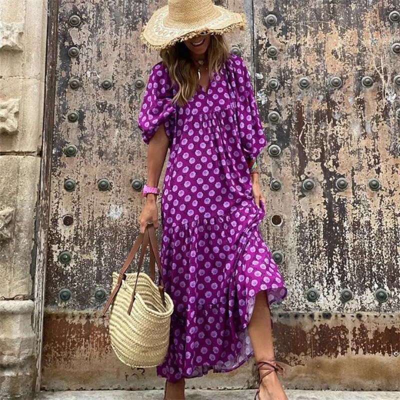 Natalli | Retro Zig-Zag Print Dress