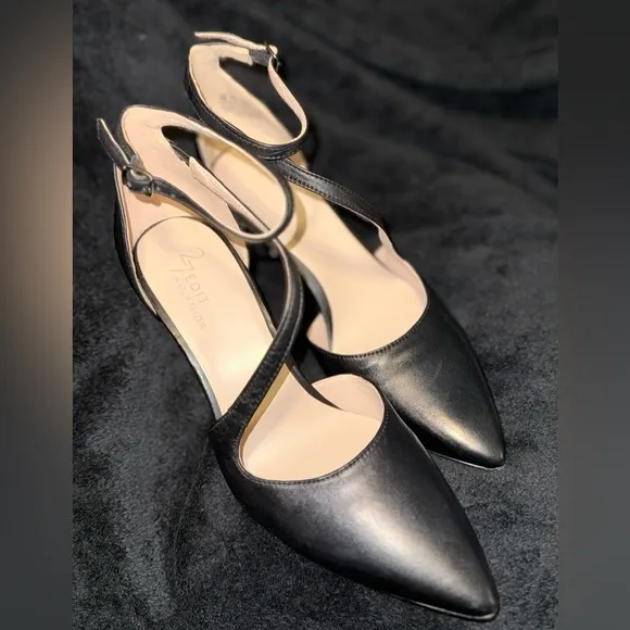 Naturalizer 27 EDIT Abilyn Leather Ankle Strap D'Orsay Pumps Size 8US