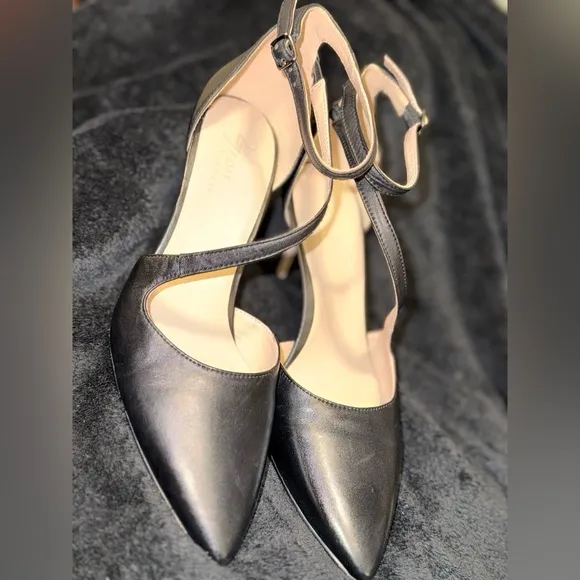 Naturalizer 27 EDIT Abilyn Leather Ankle Strap D'Orsay Pumps Size 8US