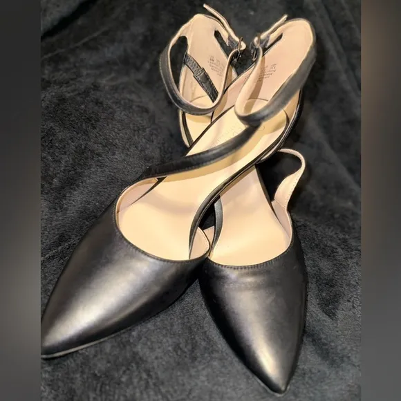 Naturalizer 27 EDIT Abilyn Leather Ankle Strap D'Orsay Pumps Size 8US