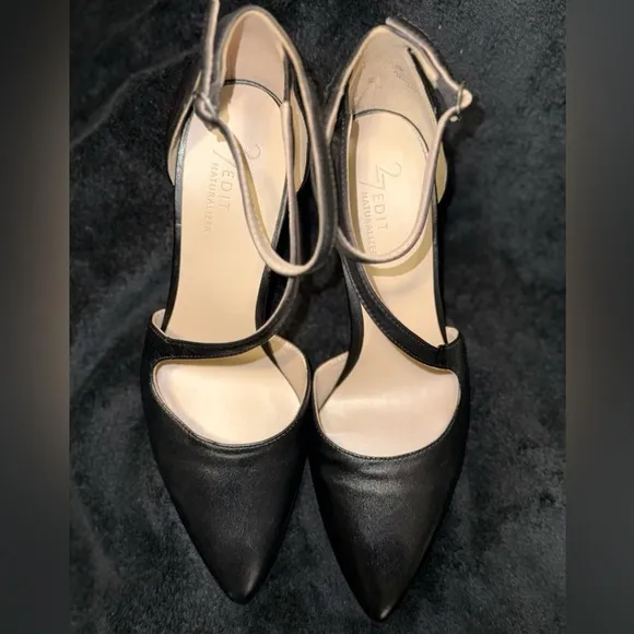 Naturalizer 27 EDIT Abilyn Leather Ankle Strap D'Orsay Pumps Size 8US