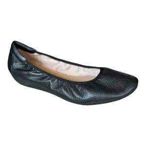 Naturalizer Soul Black Leather Ballet Flats Size 10 M Ladies Flat Slip On Shoes