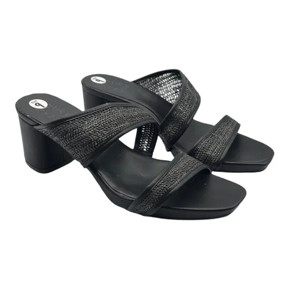 Naturalizer Sz 9 Inez 2 Black Heels with Chunky Block Heel NEW