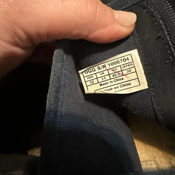 Navy UGG Mens Boots Size 12