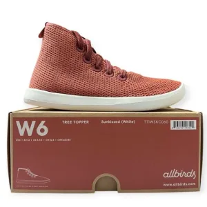NEW Allbirds Tree Topper WOMENS 6 High Top Sneakers Shoes Sunkissed Orange White