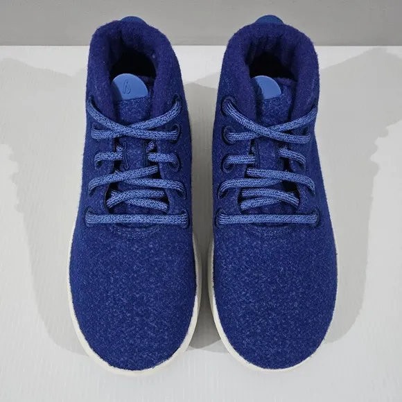 NEW Allbirds Wool Runner Up Mizzle Sneaker Womens High Top Blue Size 5