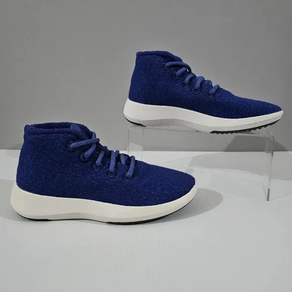 NEW Allbirds Wool Runner Up Mizzle Sneaker Womens High Top Blue Size 5